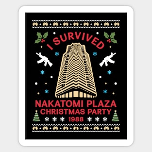 I Survived Nakatomi Plaza Christmas Party Sticker